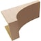 Ekena Millwork 11"W x 22"D x 11"H Wide Huntington Rough Cedar Woodgrain TimberThane Corbel, Primed Tan CORUR11X22X11HUNRCPR - alternate 4